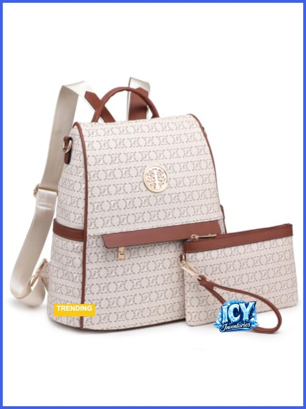 Anti-Theft Vegan Leather Convertible Backpack Purse Handbag